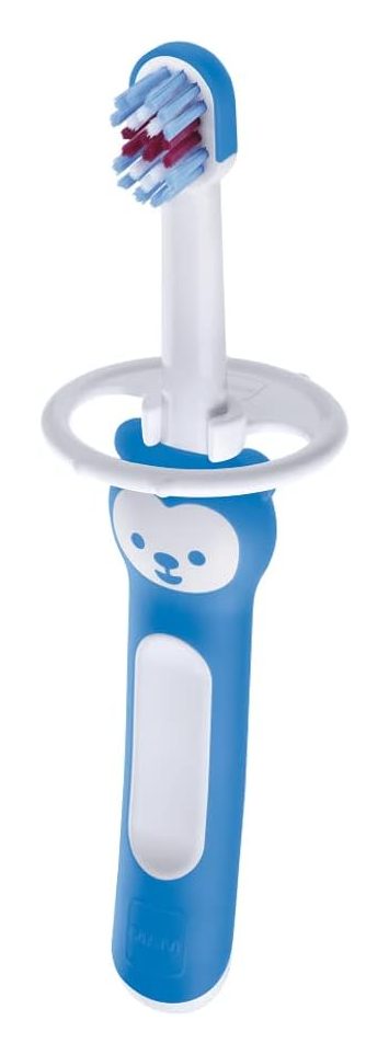 Escova Dental Infantil MAM Baby's Brush +6 meses Azul 1 Unidade