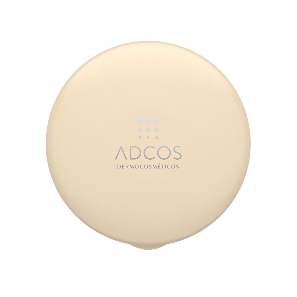 Protetor Solar Facial Adcos FPS50 Ácido Hialurônico Pó Compacto Cor Peach 11g