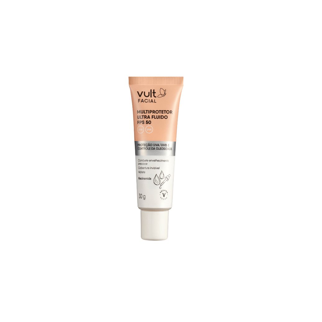 Protetor Solar Facial Vult Multiprotetor Ultra Fluido FPS50 30g