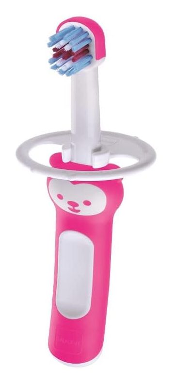 Escova Dental Infantil MAM Baby's Brush +6 meses Rosa 1 Unidade