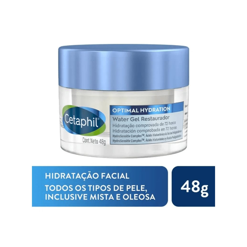 Hidratante Facial Cetaphil Optimal Hydration Water Gel Restaurador 48g