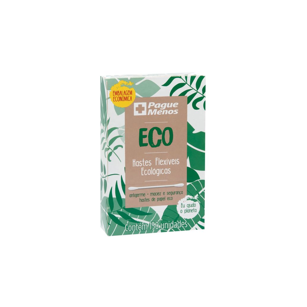 Hastes Flexíveis Eco Papel Com 150 Unidades