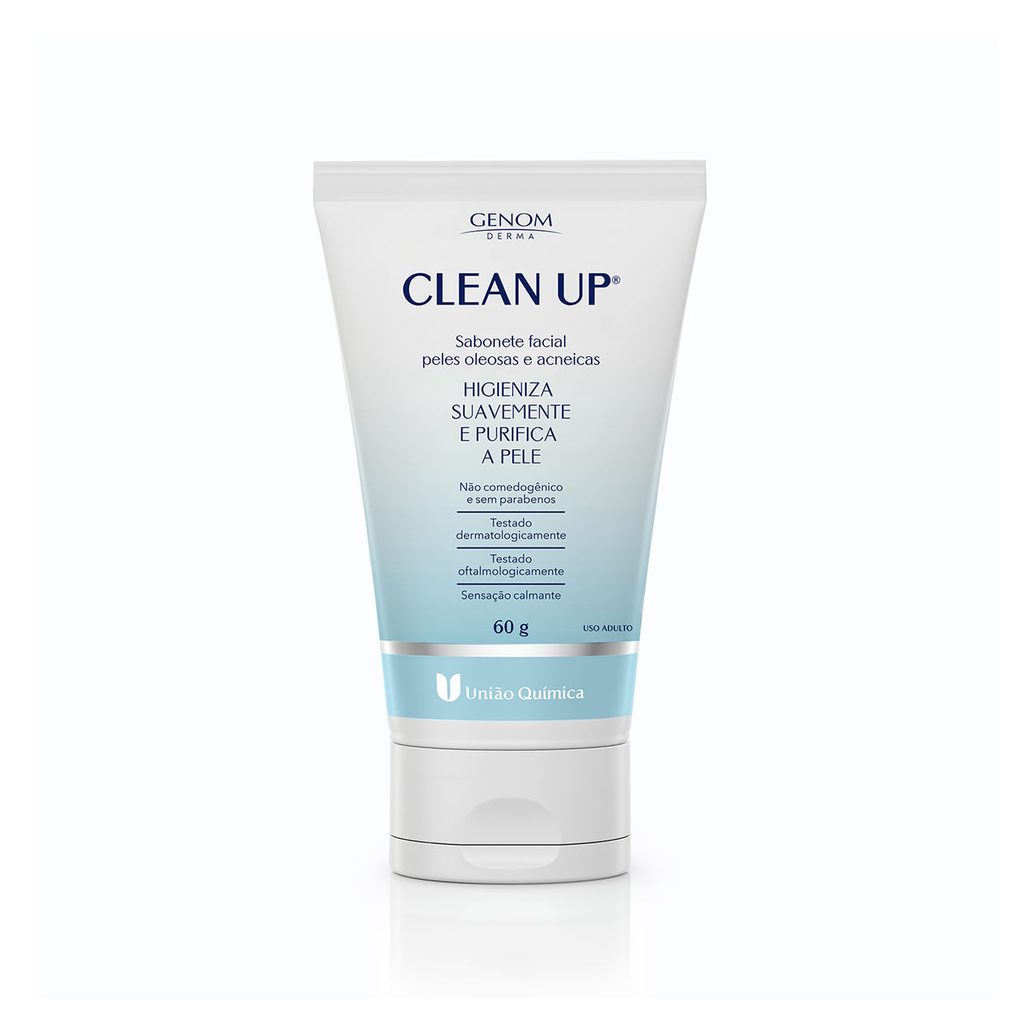 Sabonete Facial Clean Up Genom Derma Pele Oleosa e Acneica 60g