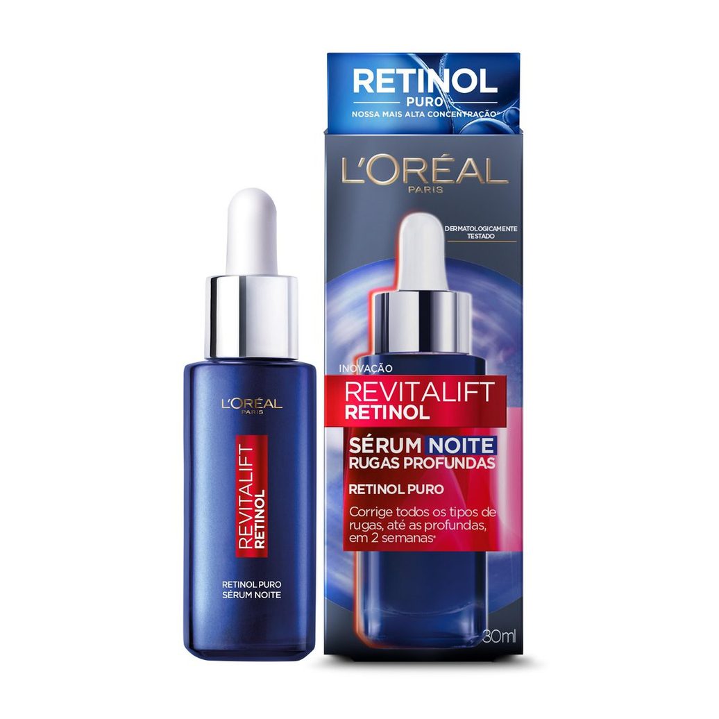 Sérum Facial L'Oréal Paris Revitalift com Retinol Puro Noturno 30ml