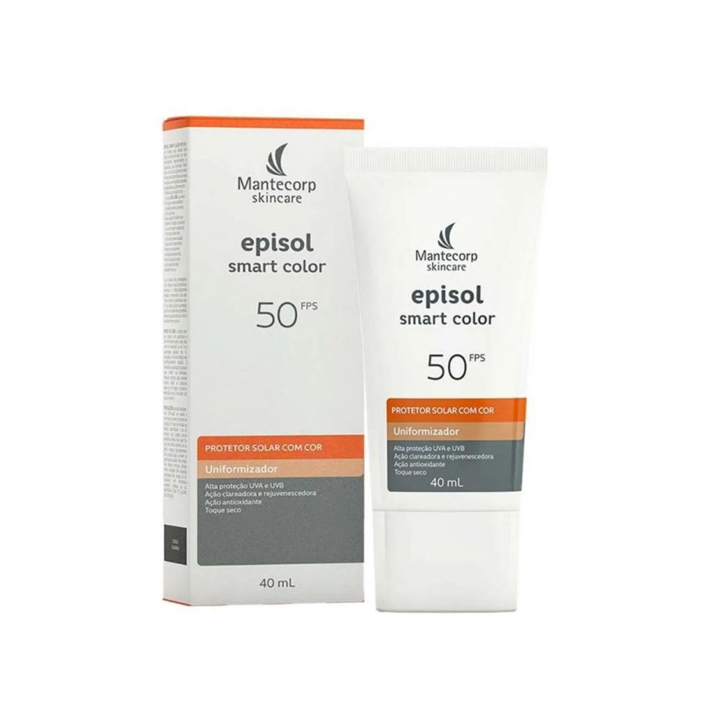 Protetor Solar Facial Episol Smart Color FPS50 Uniformizador 40ml