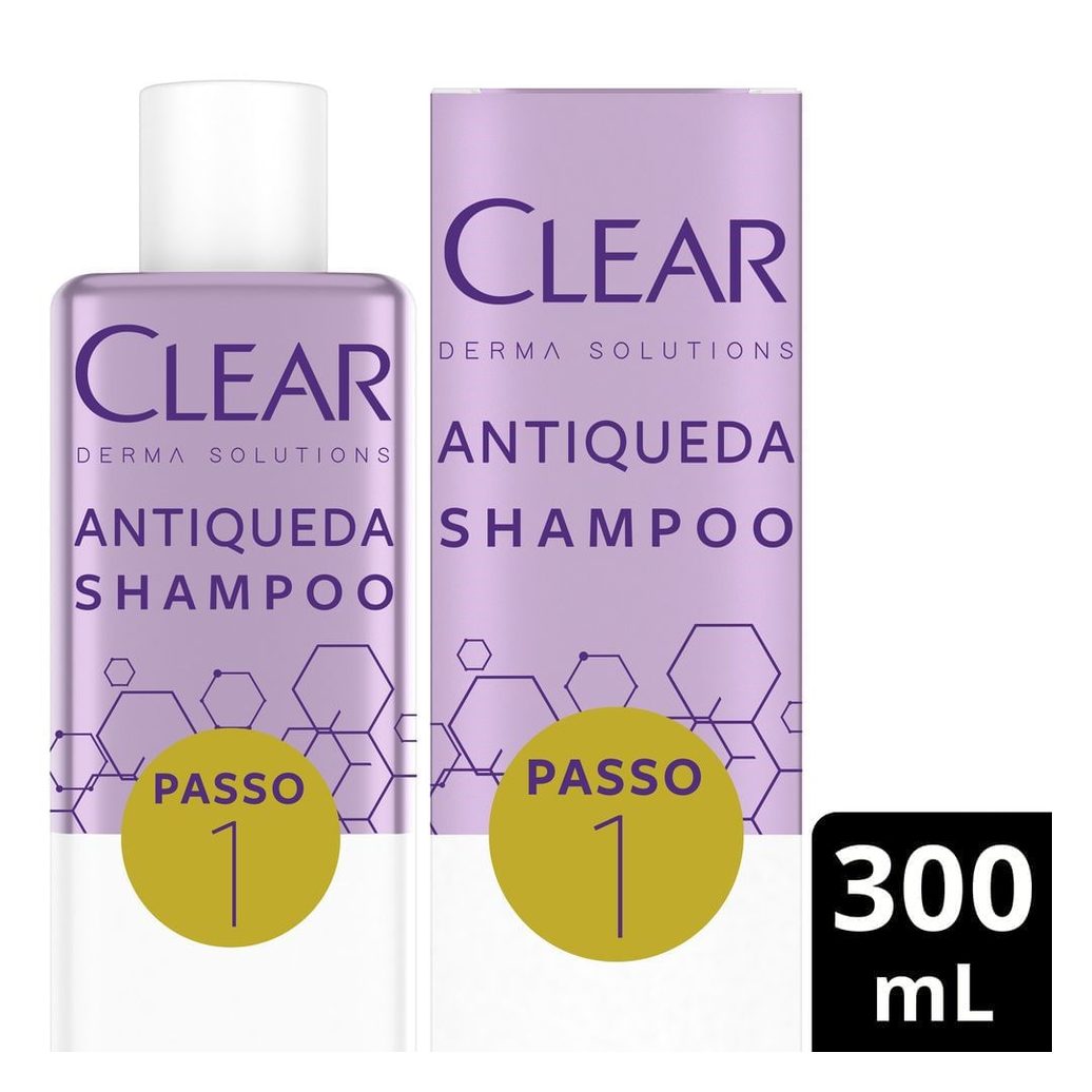 Shampoo Clear Derma Solutions Antiqueda Passo 1 300ml