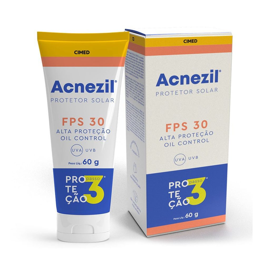 Protetor Solar Facial Acnezil Oil Control FPS30 60g