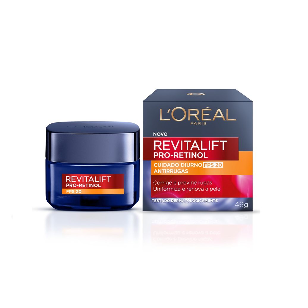 Creme Facial L'Oréal Paris Revitalift Antirrugas com Pro Retinol FPS 20 49g