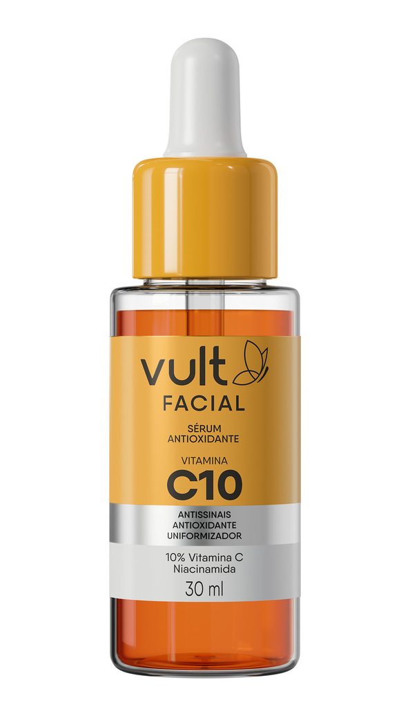 Sérum Facial Vult Vitamina C10 com 10% de Vitamina C e Niacinamida 30ml