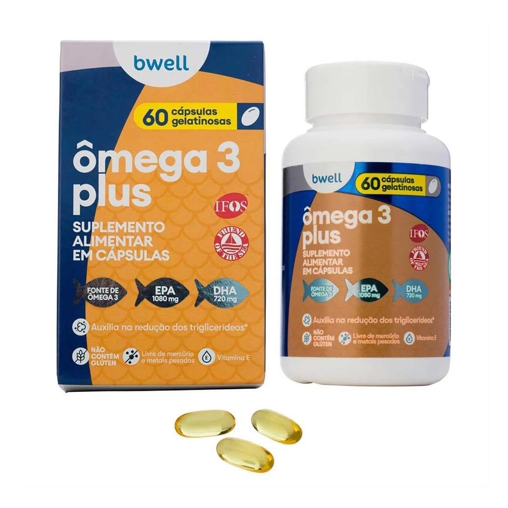 Ômega 3 Plus bwell 60 Cápsulas