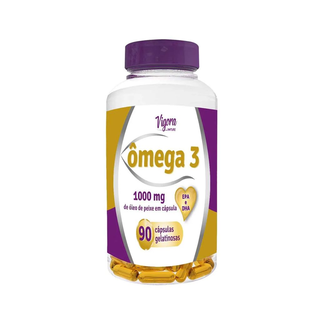 Ômega 3 Vigora Nature com 90 Cápsulas