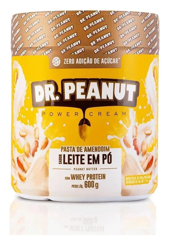 Pasta de Amendoim (600g) Sabor: Leite em Pó