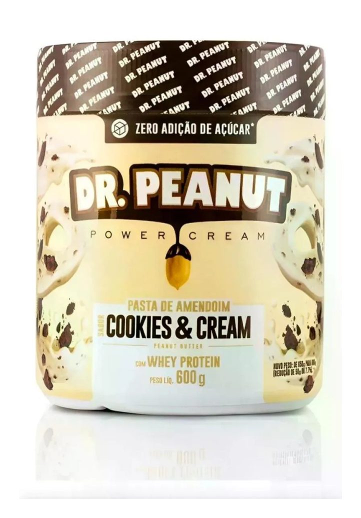 Pasta de Amendoim Dr Peanut Cookies e Cream 600g