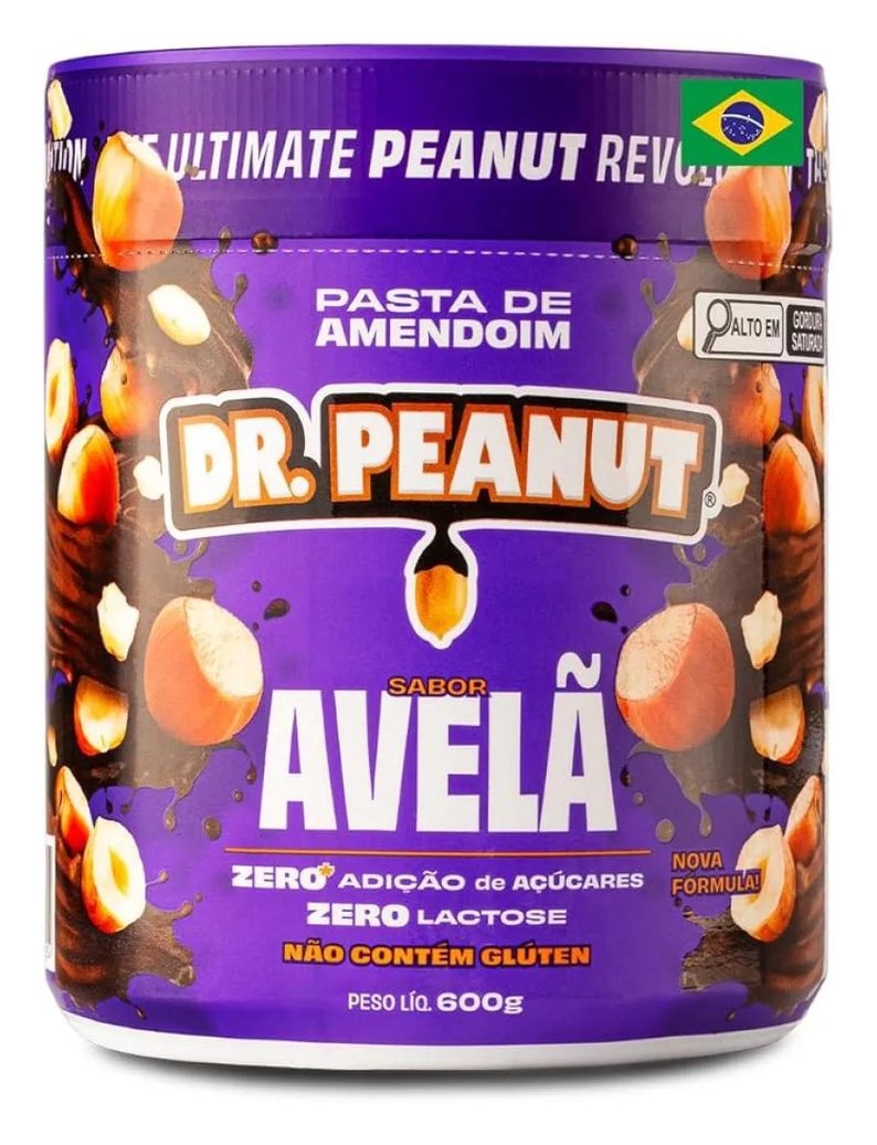Pasta de Amendoim Sabor Avelã com Whey Protein 600g