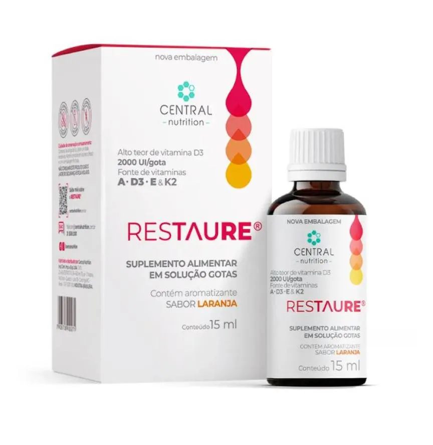 Restaure 15ml – Vitamina A, D3, e e K2 – Central Nutrition