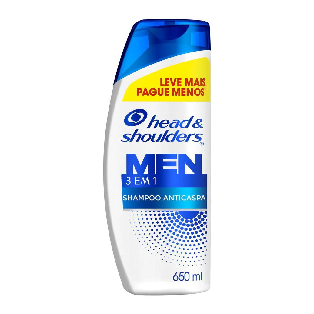 Shampoo Anticaspa Head & Shoulders Men 3 em 1 650ml