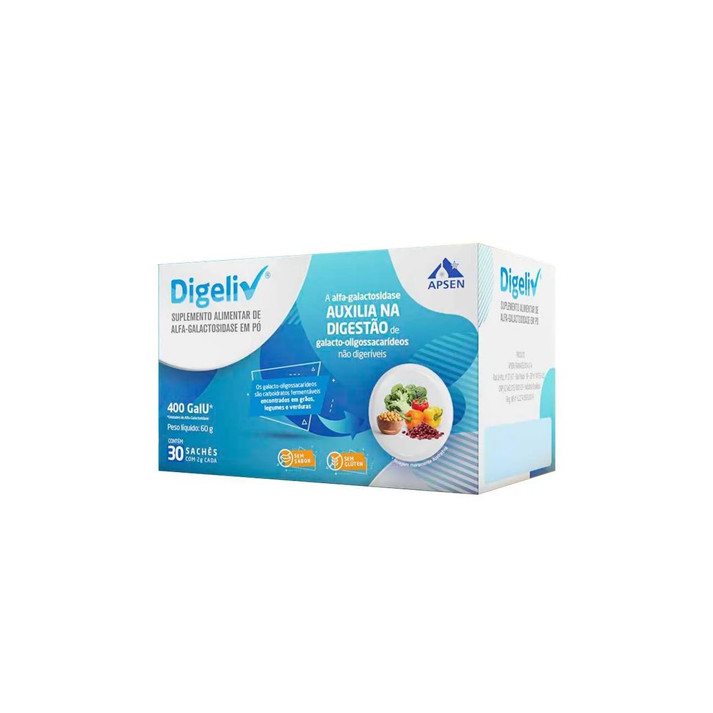 Suplemento Alimentar Digeliv 30 sachês com 2g cada