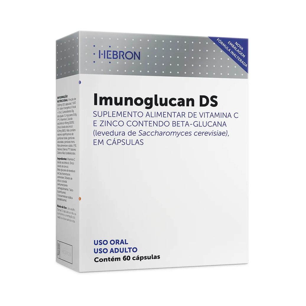 Suplemento Alimentar Imunoglucan DS 60 cápsulas