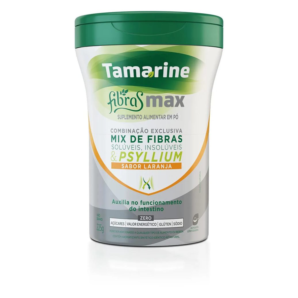 Tamarine Fibras Max em Pó Laranja Zero 225g
