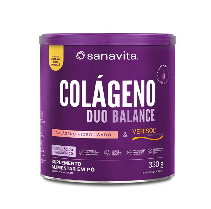 Colágeno Sanavita Duo Balance Abacaxi com Hortelã 330g