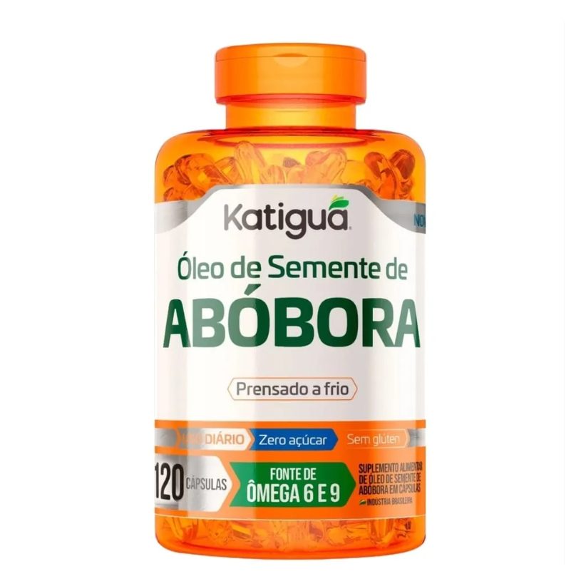 Óleo de Semente de Abobora 1000mg Katiguá 120 Cápsulas
