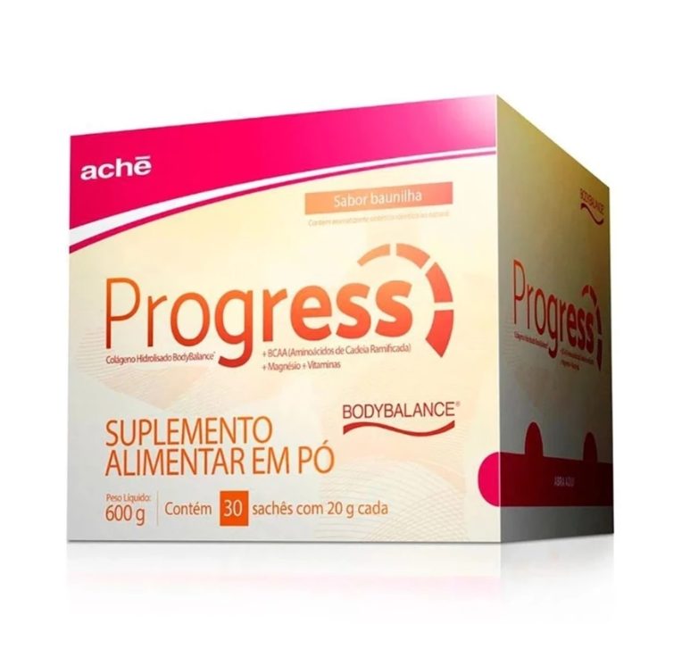 Suplemento Alimentar Progress sabor Baunilha 30 sachês