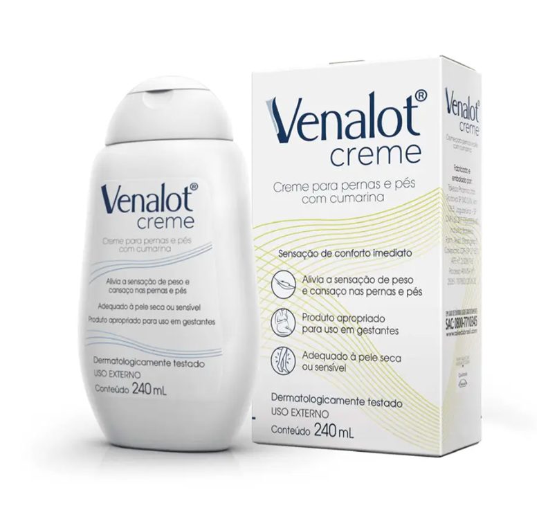 Venalot Creme Para Pernas e Pés com 240ml