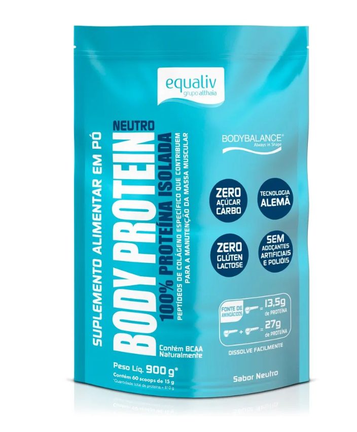 Equaliv Body Protein 100% Isolada Sabor Neutro 900g