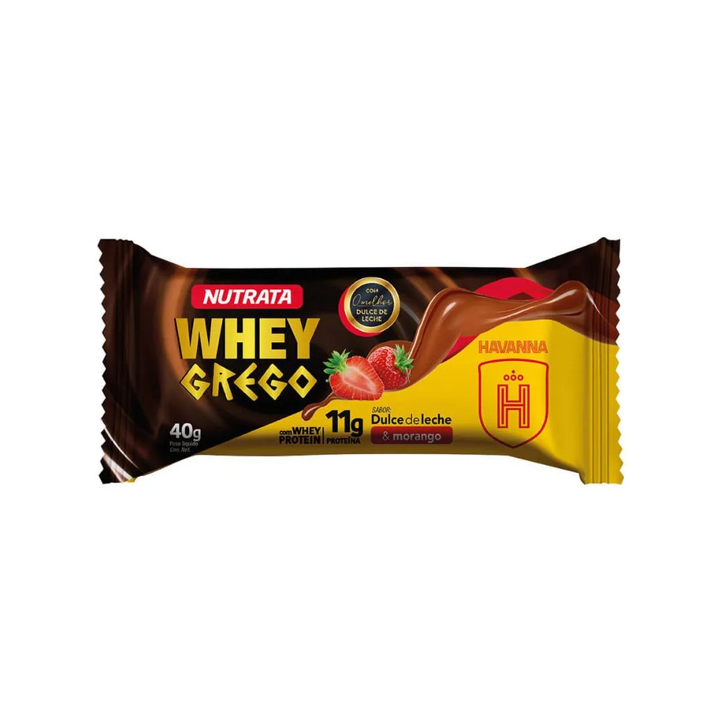 Bar Whey Grego Bar 40gr Dulce De Leche E Morango