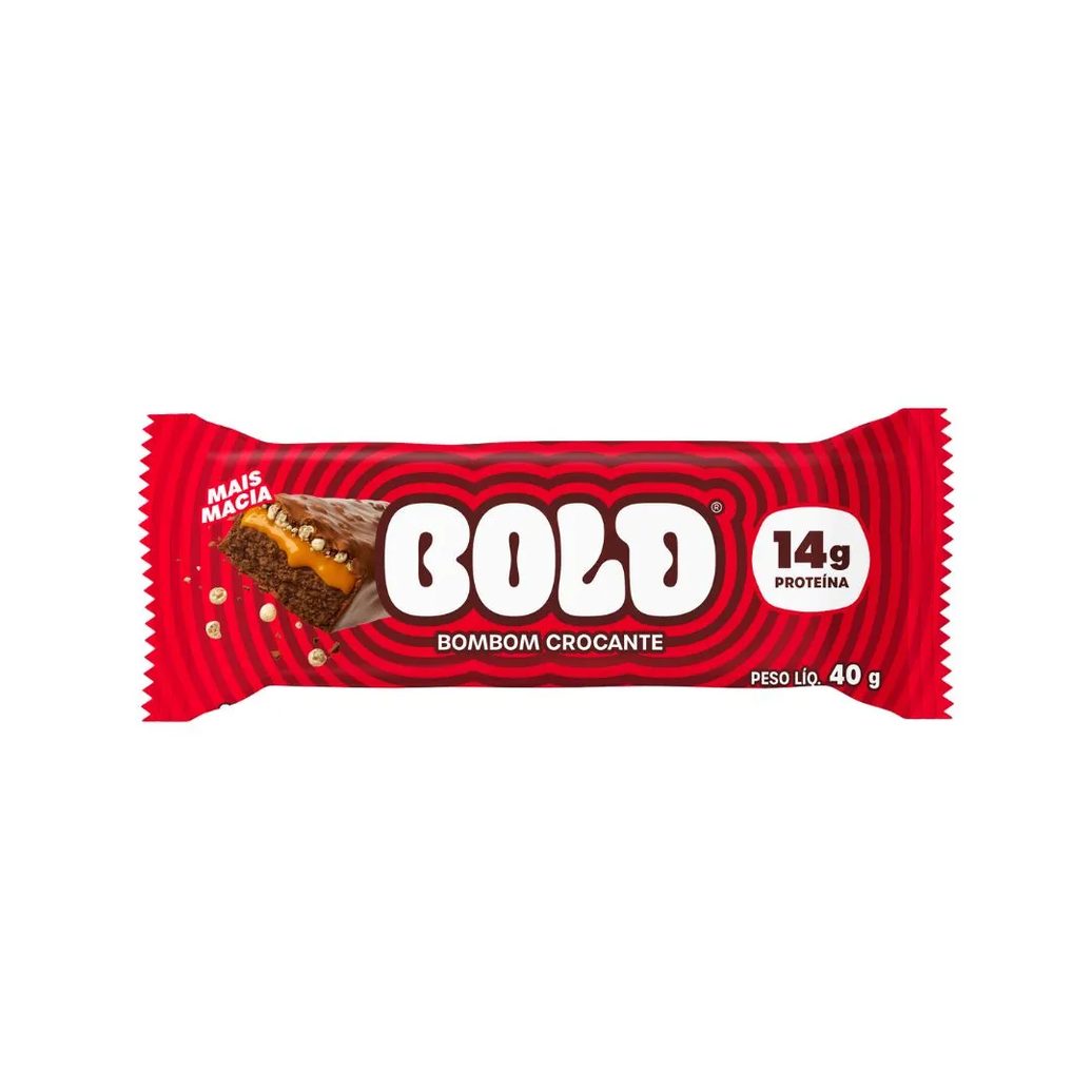 Barra De Proteina Bold Bombom Crocante 40gr