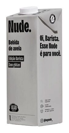 Bebida à Base De Aveia Barista Nude. Caixa 1l