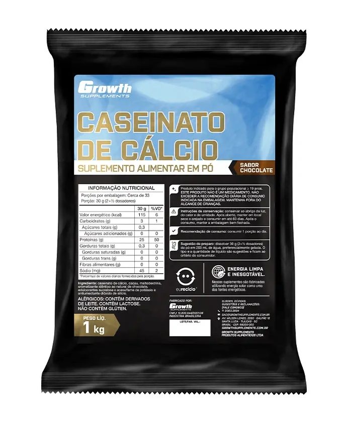 Caseinato de Cálcio 1kg