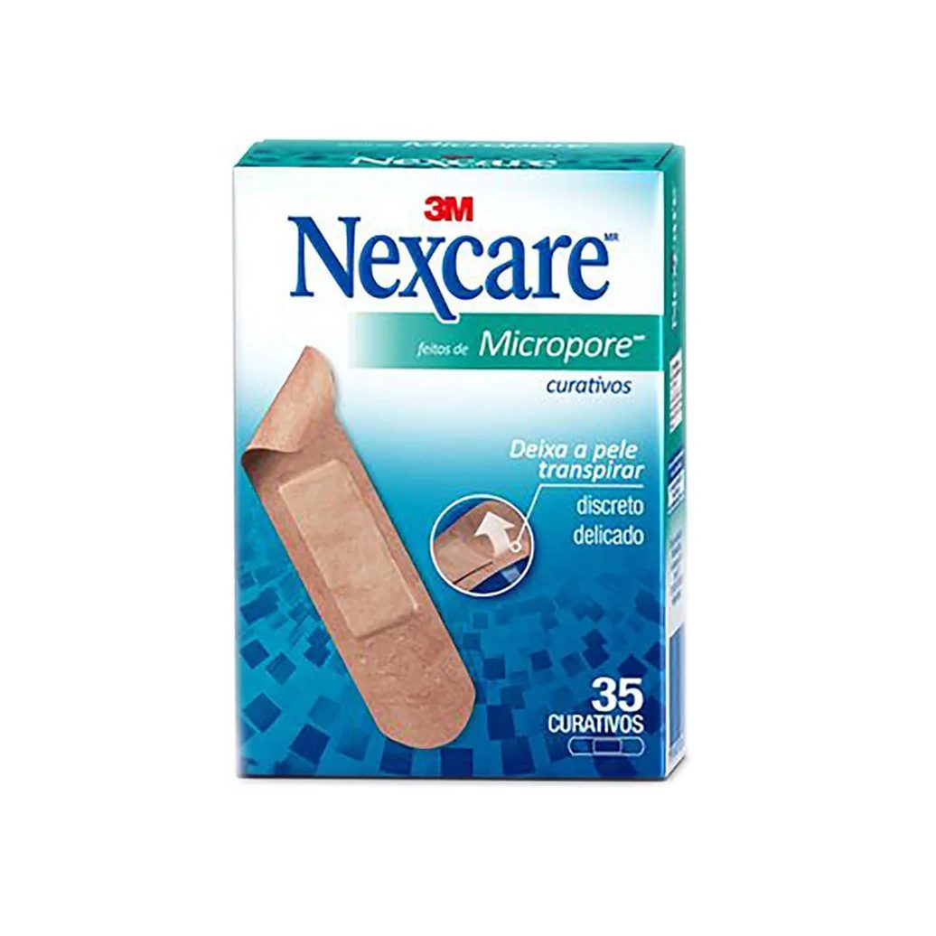 Curativos 3m Nexcare Micropore Com 35 Unidades
