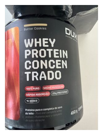 DUX Butter Cookies Whey Protein Concentrado