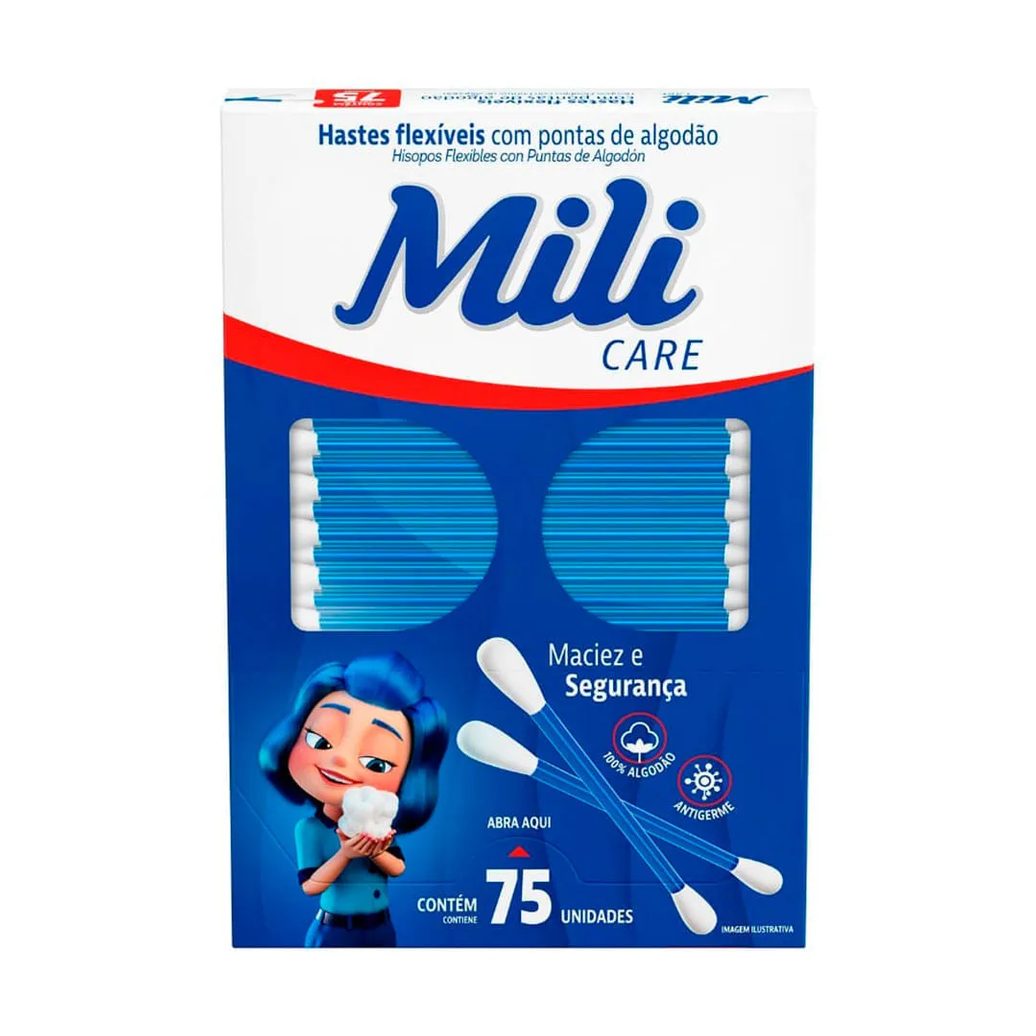 Hastes Flexíveis Mili Com 75 Unidades