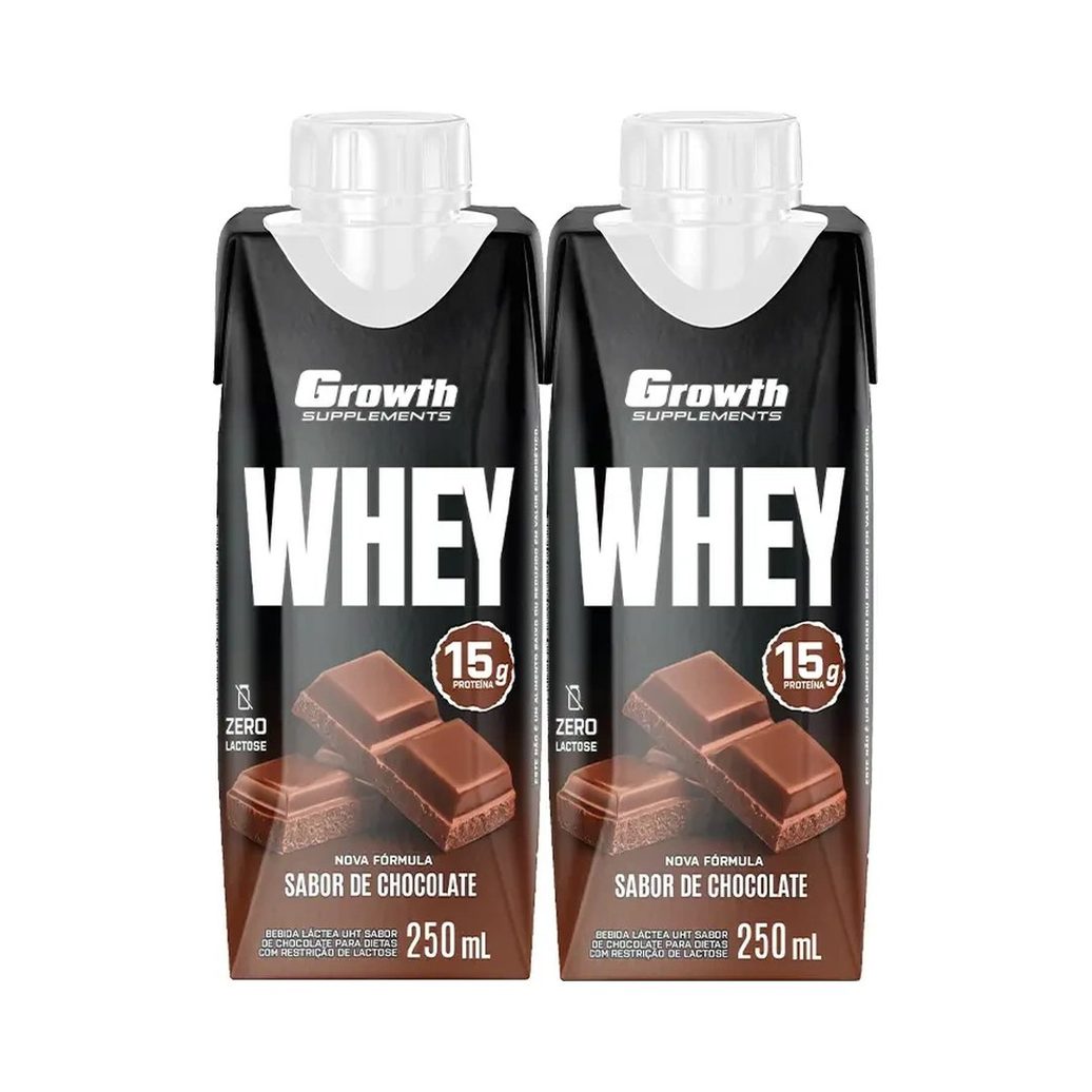 Kit 2x Bebida Láctea Chocolate - Growth Supplements
