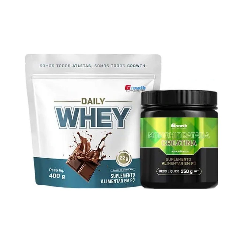 Kit Daily Whey 400g e Creatina Monohidratada 250g