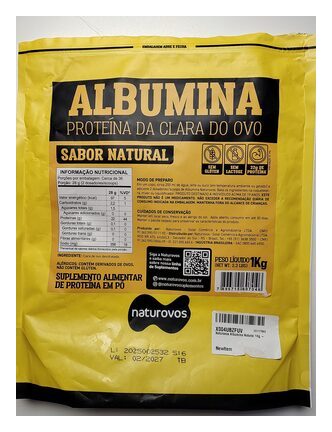 Naturovos Albumina Proteína da Clara do Ovo