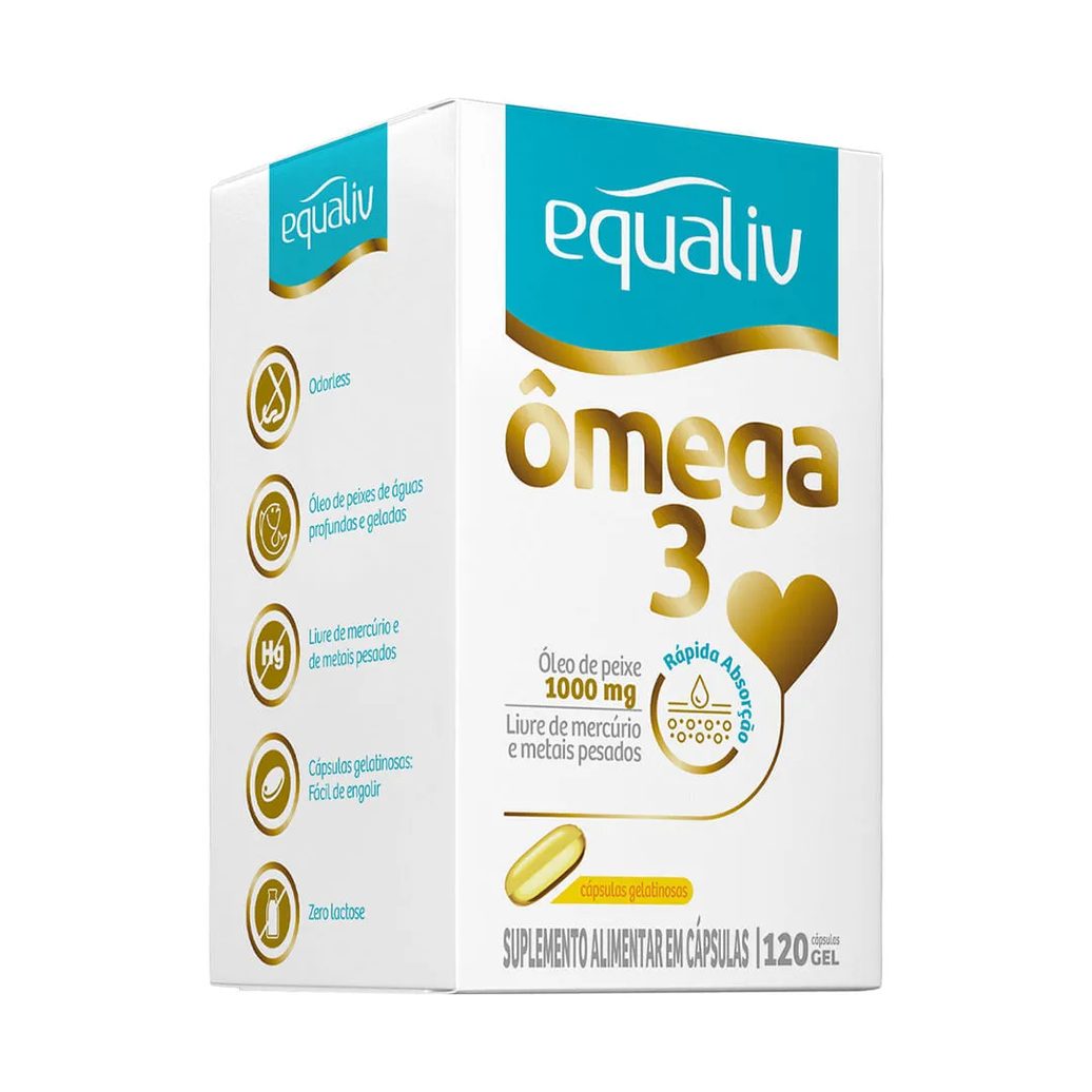 Omega 3 Equaliv Com 120 Capsulas 1000mg