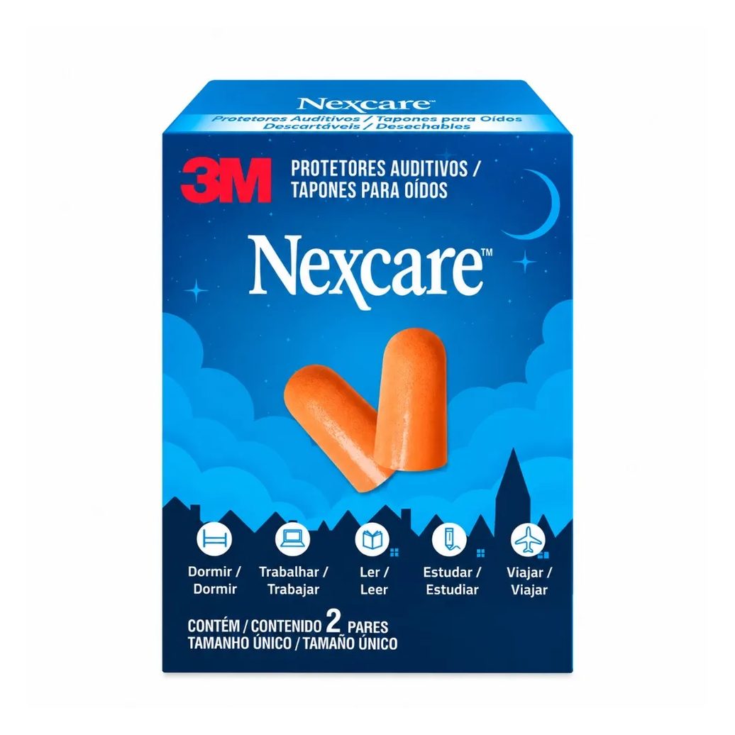 Protetor Auditivo 3m Nexcare 2 Pares