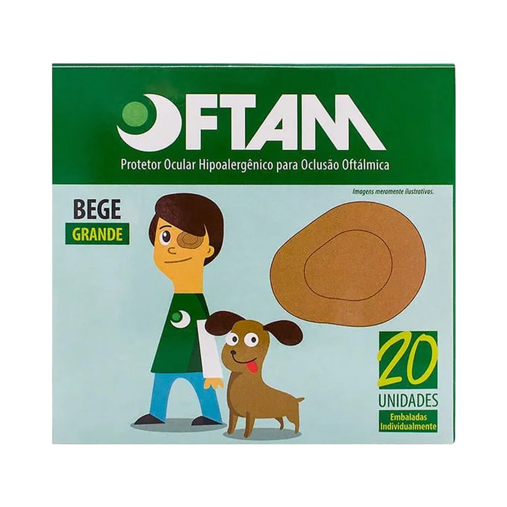 Protetor Ocular Oftam Grande Com 20 Unidades