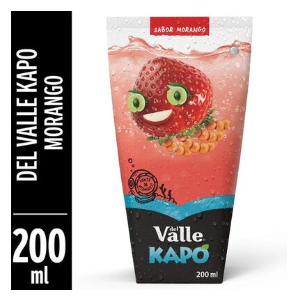 Refresco Adoçado Morango Del Valle Kapo Caixa 200ml