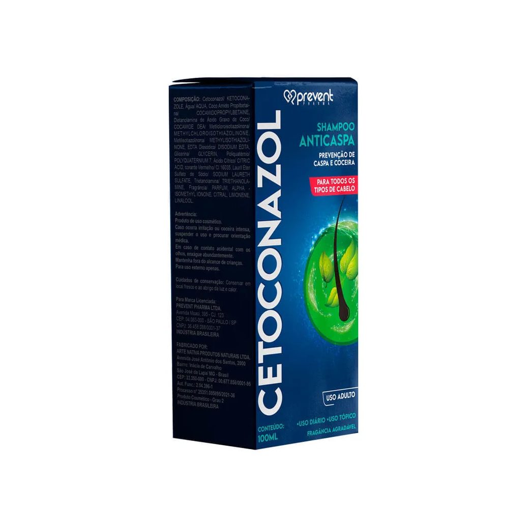 Shampoo Anticaspa Cetoconazol Prevent Pharma 100ml