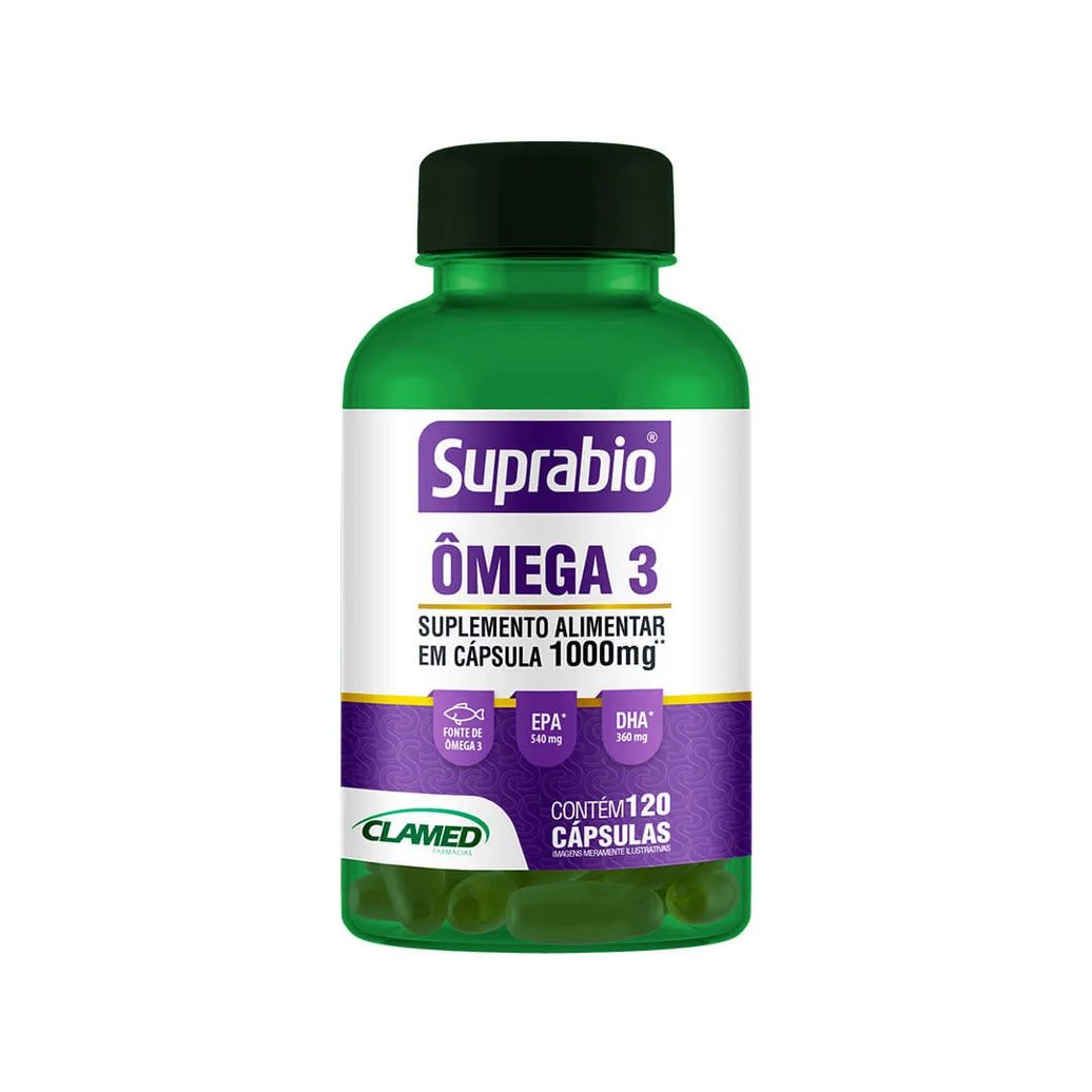 Suplemento Alimentar Suprabio Ômega 3 120 Cápsulas
