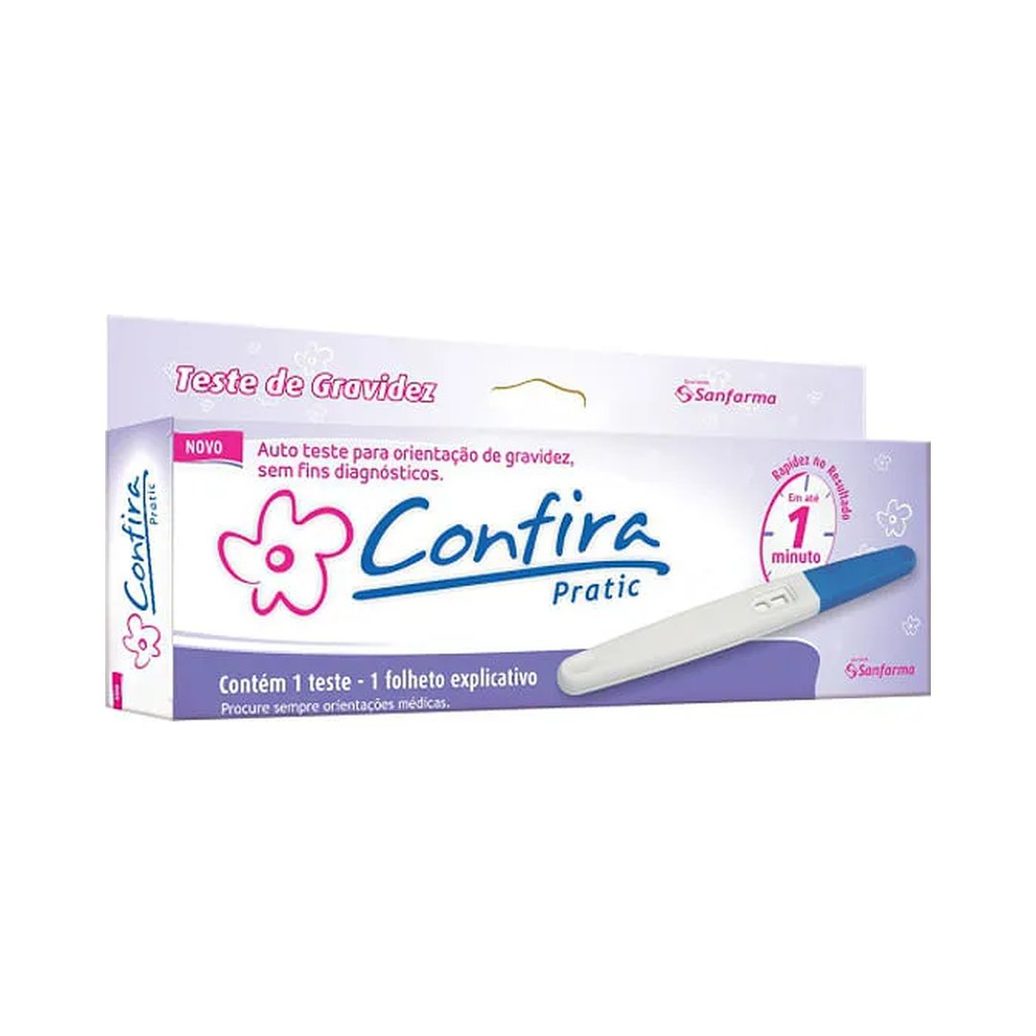 Teste De Gravidez Confira Pratic Com 1 Unidade