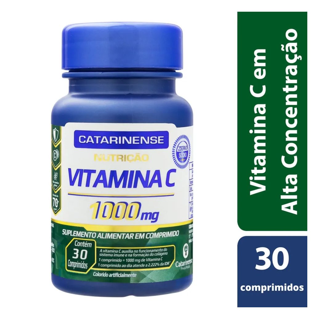 Vitamina C Catarinense Com 30 Comprimidos 1000mg