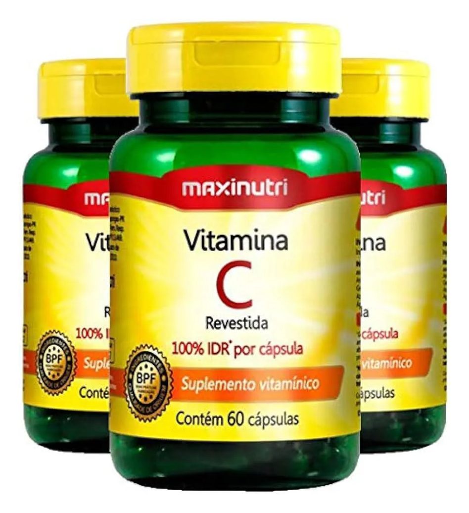 Vitamina C 3 Unidades de 60 Cápsulas Maxinutri