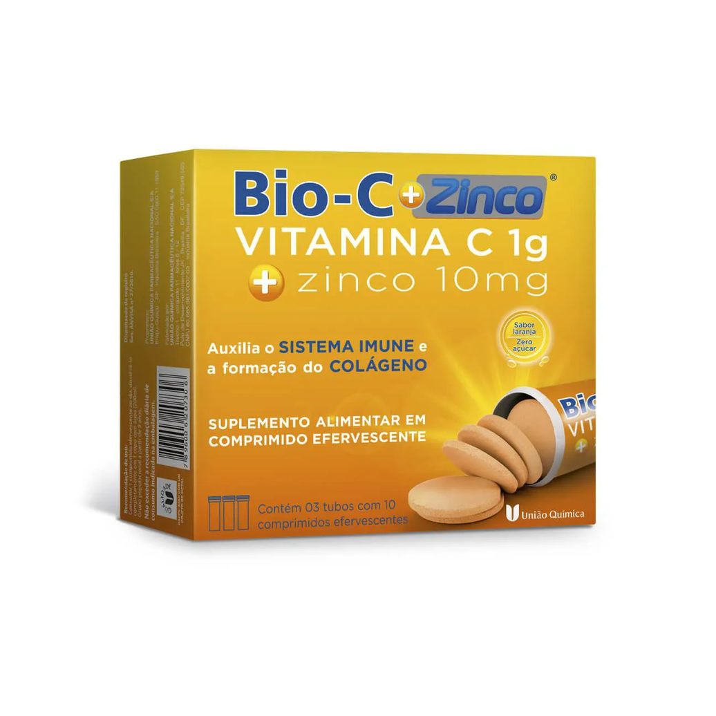 Vitamina C Efervescente + Zinco Bio-C 30 comprimidos