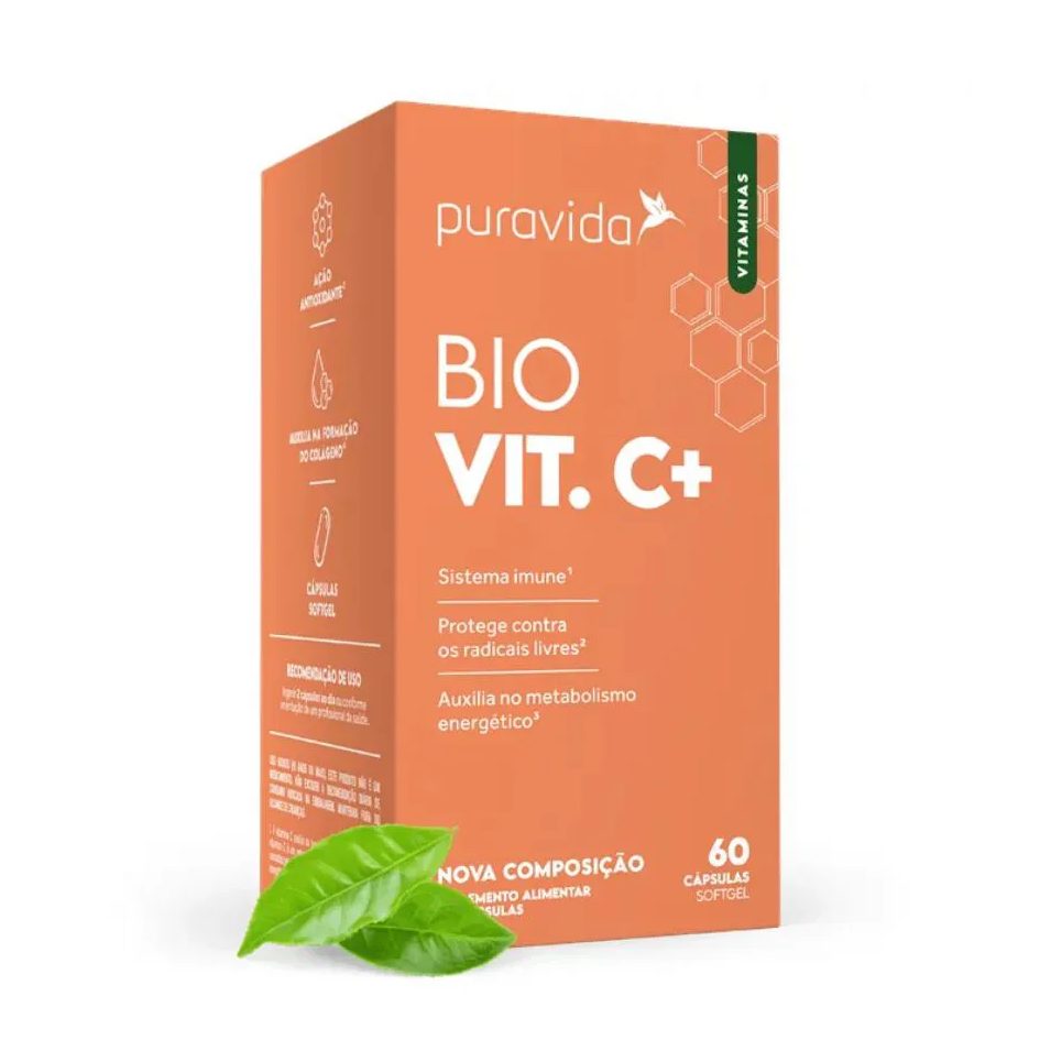 Vitamina C Lipossomal Pura Vida 60cap | Bio Vit. C+
