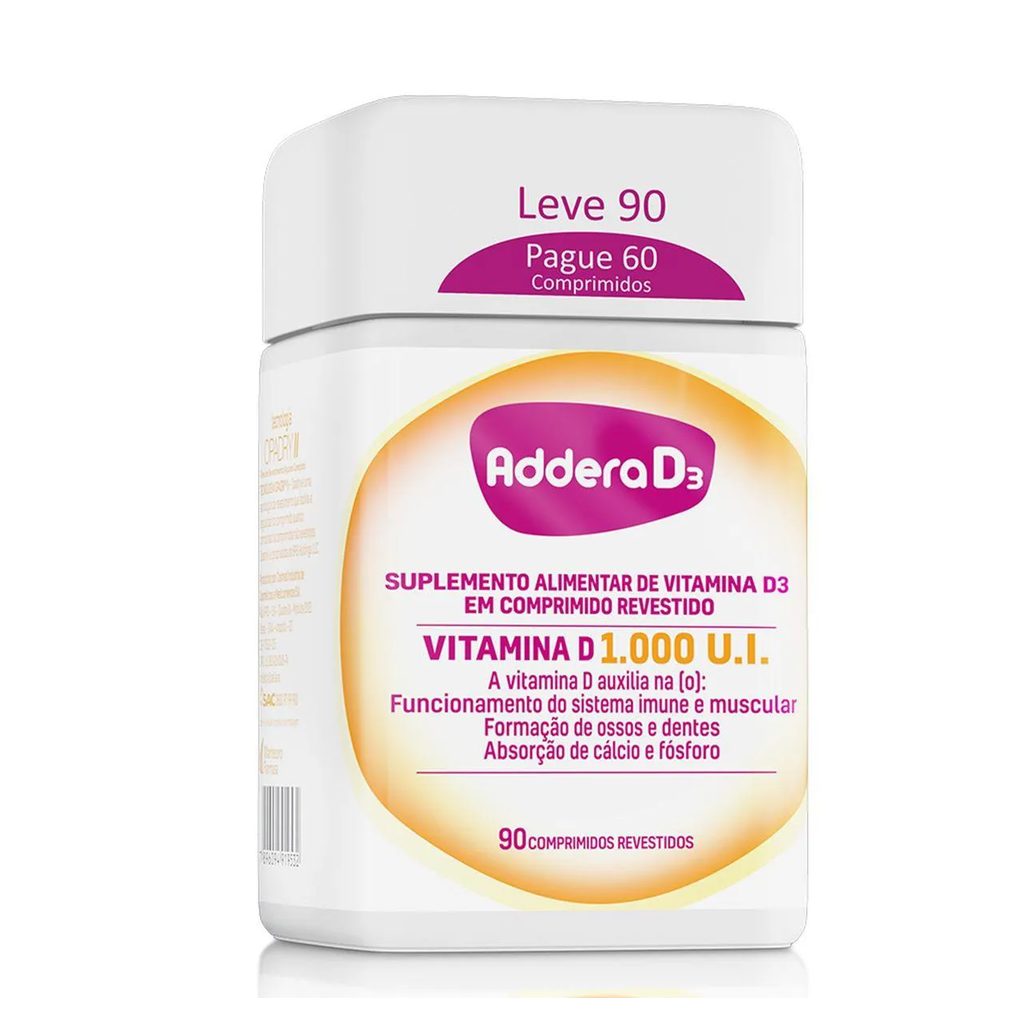 Vitamina D 1.000UI Addera D3 90 comprimidos